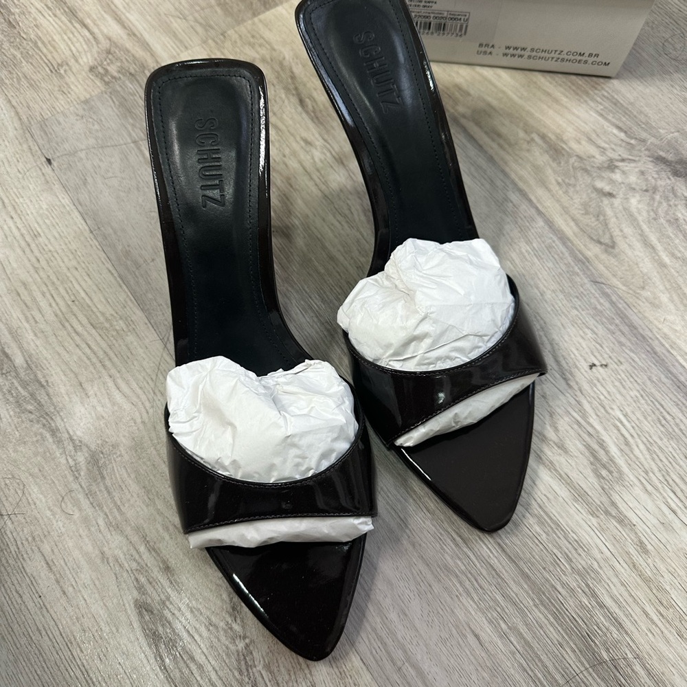 SCHUTZ Elodie Dark Brown Mules